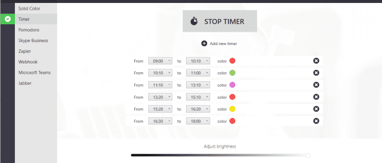 Timer Mode on Luxafor Software