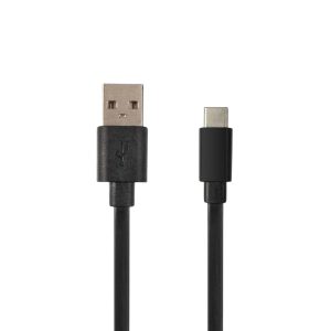 USB-A to USB-C Cable Flat Black Luxafor